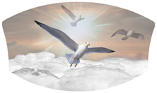 DNSWILL 101 BZ Journey Home Clouds Birds Bronze